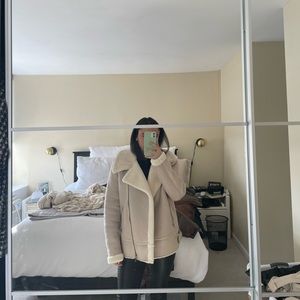 New look cream aviator jacket